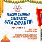 Gita Jayanthi – December 3